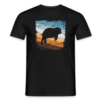Seehund Robbe - Männer T-Shirt - Schwarz - Vorne - AI Model Male 178 light (178cm)