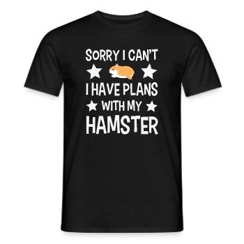 Hamster - T-shirt homme - noir - Devant - AI Model Male 178 light (178cm)