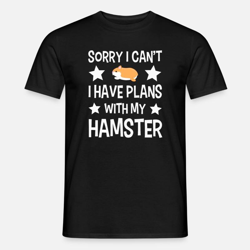 Hamster - Männer T-Shirt - Schwarz