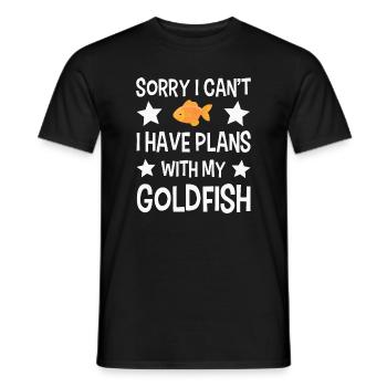 goldfish - Men's T-Shirt - black - Front - AI Model Male 178 light (178cm)
