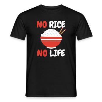 Reis Filipino Philippinen asiatisches Essen - Männer T-Shirt - Schwarz - Vorne - AI Model Male 178 light (178cm)