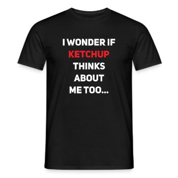 Ketchup Spice Tomato Sauce Ketchup Lovers - Men's T-Shirt - black - Front - AI Model Male 178 light (178cm)