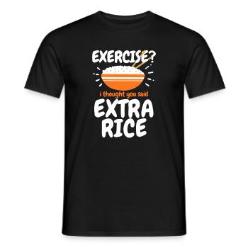 Riso Extra Riso Cibo filippino - T-shirt uomo - nero - Fronte - AI Model Male 178 light (178cm)