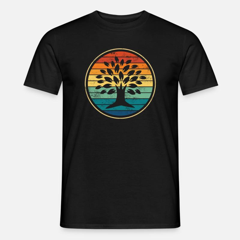 Baum - Männer T-Shirt - Schwarz