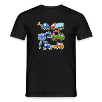 Chantiers - T-shirt homme - noir - Devant - AI Model Male 178 light (178cm)
