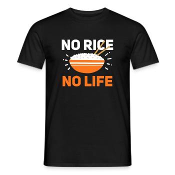 Reis Filipino Philippinen asiatisches Essen - Männer T-Shirt - Schwarz - Vorne - AI Model Male 178 light (178cm)