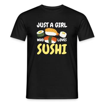 Sushi Japanisch Kawaii Sushi-Liebhaber - Männer T-Shirt - Schwarz - Vorne - AI Model Male 178 light (178cm)