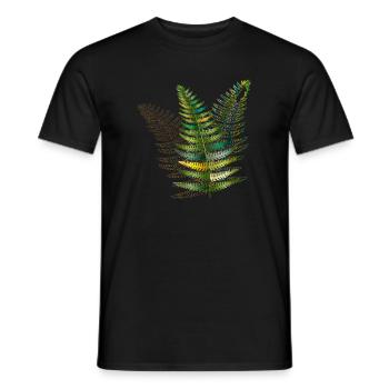 filigranes Trio de fougères de couleurs vives délicates - T-shirt homme - noir - Devant - AI Model Male 178 light (178cm)