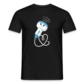 Sonograph Ultraschalltechniker - Männer T-Shirt - Schwarz - Vorne - AI Model Male 178 light (178cm)