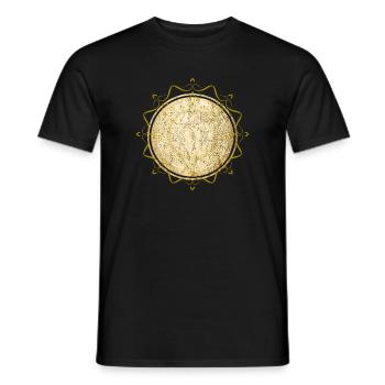 mandala bouddhisme spiritualité - T-shirt homme - noir - Devant - AI Model Male 178 light (178cm)