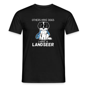 Landseer - Men's T-Shirt - black - Front - AI Model Male 178 light (178cm)