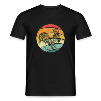 Rooster - Men's T-Shirt - black - Front - AI Model Male 178 light (178cm)
