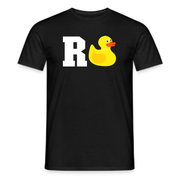 Rente - Männer T-Shirt - Schwarz - Vorne - AI Model Male 178 light (178cm)