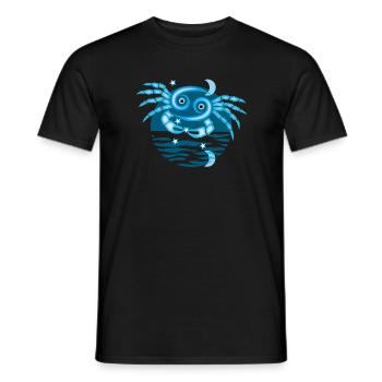 Zeichen des Krebs-Tierkreises - Männer T-Shirt - Schwarz - Vorne - AI Model Male 178 light (178cm)