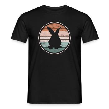 rabbit - Men's T-Shirt - black - Front - AI Model Male 178 light (178cm)