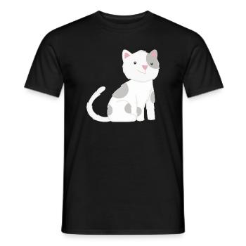 Katze Katzen - Männer T-Shirt - Schwarz - Vorne - AI Model Male 178 light (178cm)