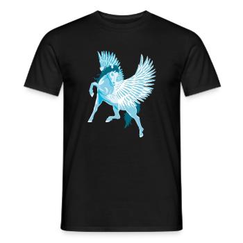 Pegasus Geflügelte Pferde der griechischen Mythologie - Männer T-Shirt - Schwarz - Vorne - AI Model Male 178 light (178cm)