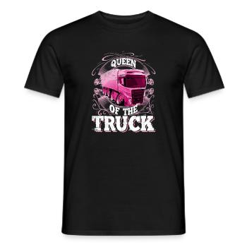 lkw Fahrerin - Männer T-Shirt - Schwarz - Vorne - AI Model Male 178 light (178cm)