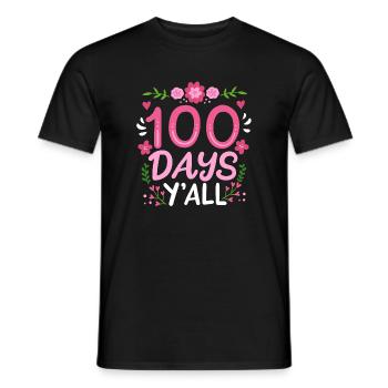 100 Tage Schule Lehrer Schüler - Männer T-Shirt - Schwarz - Vorne - AI Model Male 178 light (178cm)