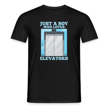 Aufzug Aufzugsmechaniker - Männer T-Shirt - Schwarz - Vorne - AI Model Male 178 light (178cm)