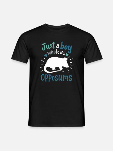 Opossum Opossum-Liebhaber - Männer T-Shirt - Schwarz