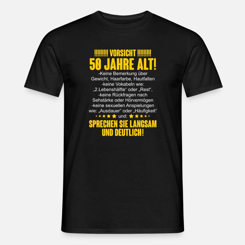 50. Geburtstag - Männer T-Shirt - Schwarz