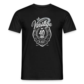 40. Geburtstag - T-shirt homme - noir - Devant - AI Model Male 178 light (178cm)