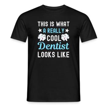 Dentiste dentiste - T-shirt homme - noir - Devant - AI Model Male 178 light (178cm)