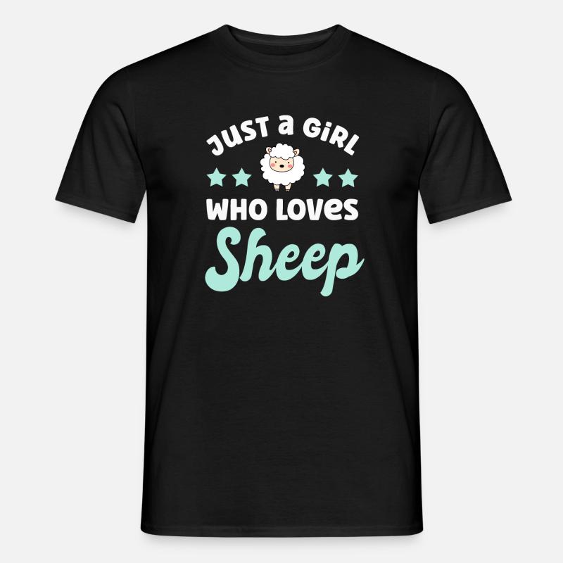 Schaf Schafe - Männer T-Shirt - Schwarz