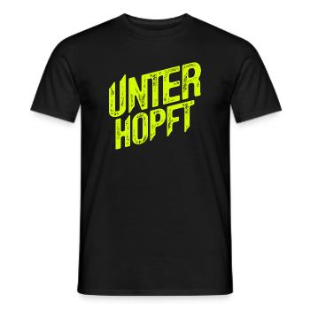 Unterhopft - Bier - Saufen - Lustig - Alkohol - Männer T-Shirt - Schwarz - Vorne - AI Model Male 178 light (178cm)
