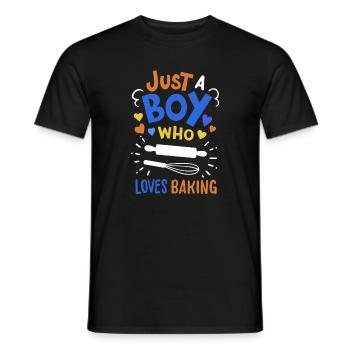 Backen Bäcker Hobbybäcker - Männer T-Shirt - Schwarz - Vorne - AI Model Male 178 light (178cm)