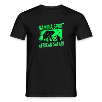 Namibia Africa Safari Design - Men's T-Shirt - black - Front - AI Model Male 178 light (178cm)