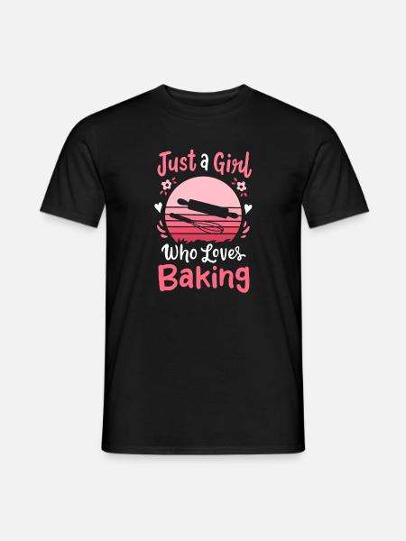 Backen Bäcker Retro - Männer T-Shirt - Schwarz