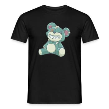 Pastell Gothic Bär - Männer T-Shirt - Schwarz - Vorne - AI Model Male 178 light (178cm)