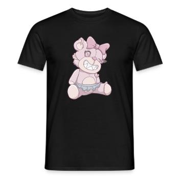 Pastell Gothic Bär - Männer T-Shirt - Schwarz - Vorne - AI Model Male 178 light (178cm)