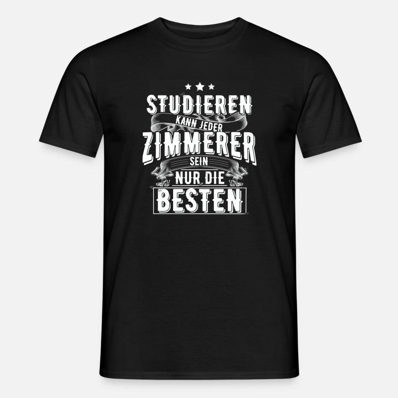Zimmerer - Männer T-Shirt - Schwarz