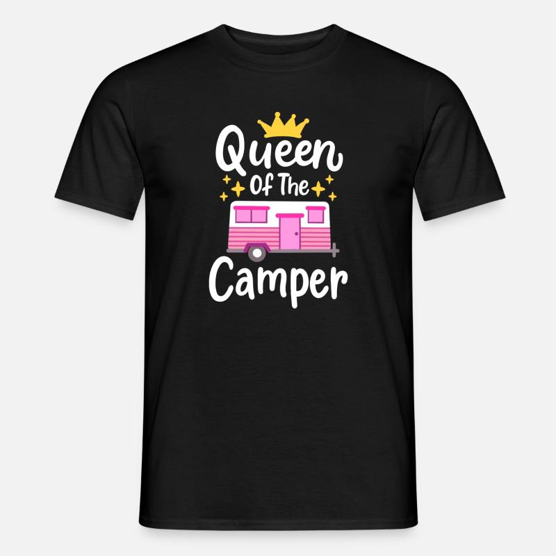 Wohnmobil Camping Wohnwagen - Männer T-Shirt - Schwarz