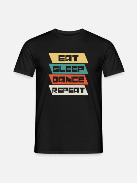 Tanzen Tänzer Vintage - Männer T-Shirt - Schwarz