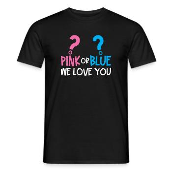 Gender Reveal Party - Männer T-Shirt - Schwarz - Vorne - AI Model Male 178 light (178cm)