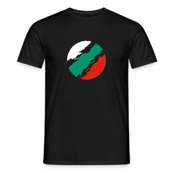 Drapeau de la Bulgarie - T-shirt homme - noir - Devant - AI Model Male 178 light (178cm)