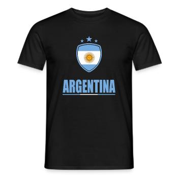 Argentinien T-Shirt - Männer T-Shirt - Schwarz - Vorne - AI Model Male 178 light (178cm)