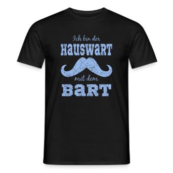 Lustiges Bart Motiv - Männer T-Shirt - Schwarz - Vorne - AI Model Male 178 light (178cm)