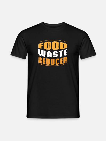 FOOD WASTE REDUCER - Männer T-Shirt - Schwarz