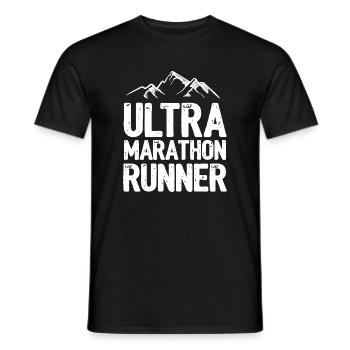 Ultra-Marathonläufer - Männer T-Shirt - Schwarz - Vorne - AI Model Male 178 light (178cm)