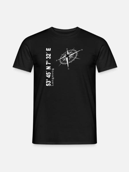 Langeoog - Männer T-Shirt - Schwarz