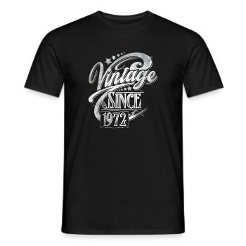 1972 millésime anniversaire année de construction vintage - T-shirt homme - noir - Devant - AI Model Male 178 light (178cm)