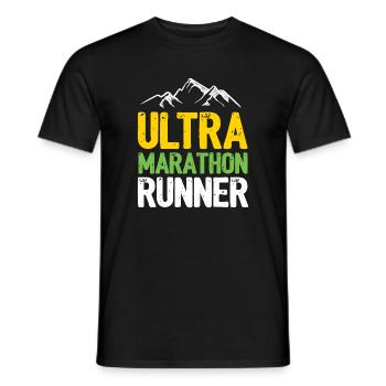 Ultra Marathon Runner - Men's T-Shirt - black - Front - AI Model Male 178 light (178cm)