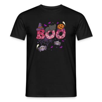 Halloween Boo Halloween-Kostüm - Männer T-Shirt - Schwarz - Vorne - AI Model Male 178 light (178cm)