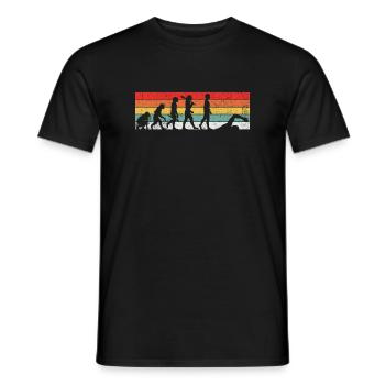 Schwimmen Schwimmer Evolution - Männer T-Shirt - Schwarz - Vorne - AI Model Male 178 light (178cm)