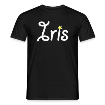 Iris - T-shirt homme - noir - Devant - AI Model Male 178 light (178cm)